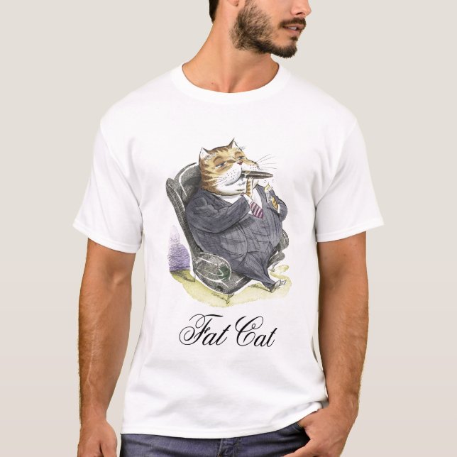 T-shirt Grosse conception de chat (Devant)