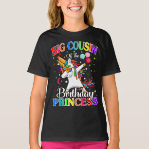 T-shirt Grosse Cousin De La Princesse D'Anniversaire Unico