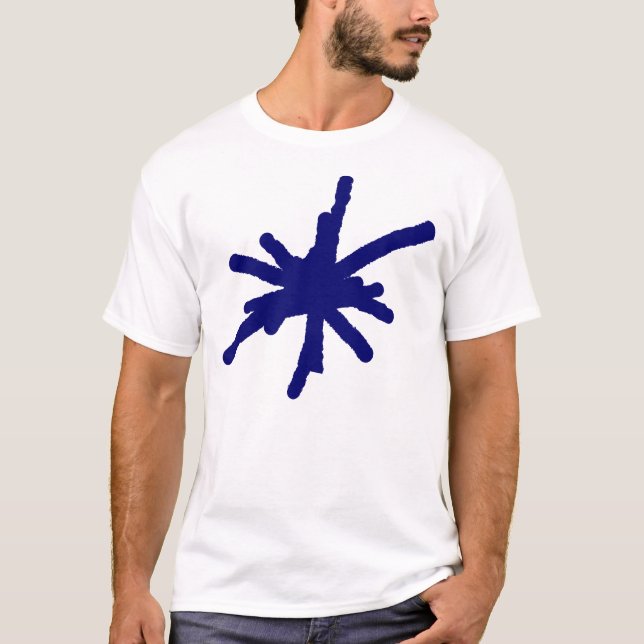 T-shirt Grosse Étincelle - Bleu Nuit Profond (Devant)