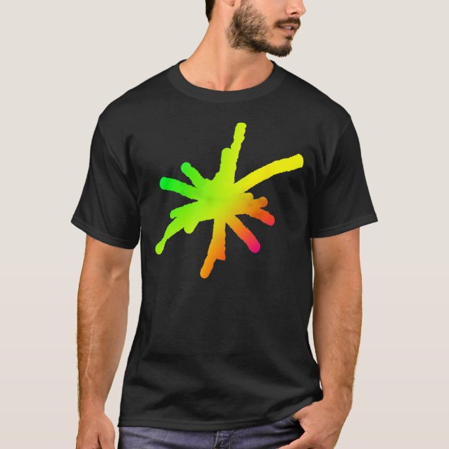 T-shirt Grosse Étincelle - Effet Tie-Dye (Devant)