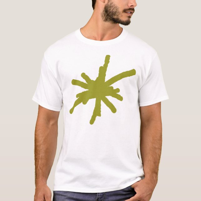 T-shirt Grosse étincelle - Vert olive (Devant)