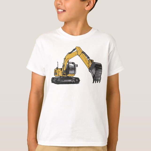 T-shirt Grosse excavatrice de chenille (Devant)