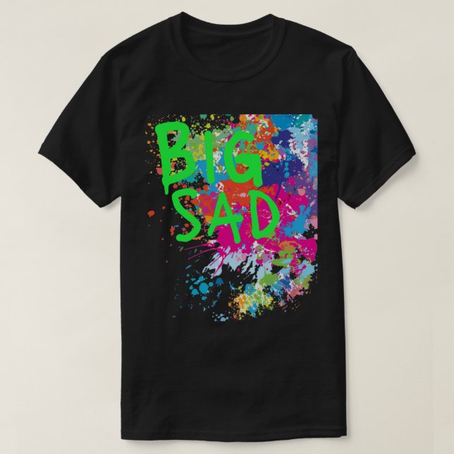 T-shirt Grosse explosion triste (Design devant)