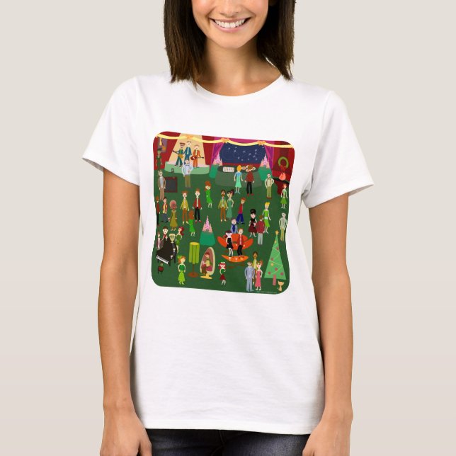 T-shirt Grosse fête Festive Fun Retro Art Cartoon (Devant)