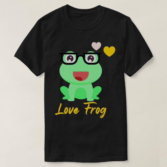 T-shirt Grosse grenouille coutume Grenouille à cornes 5 (Design devant)