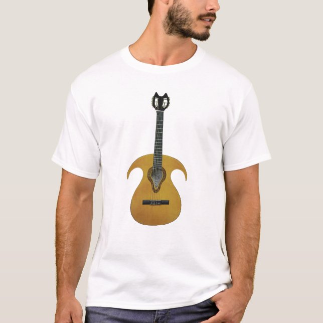 T-shirt Grosse guitare de chat (Devant)