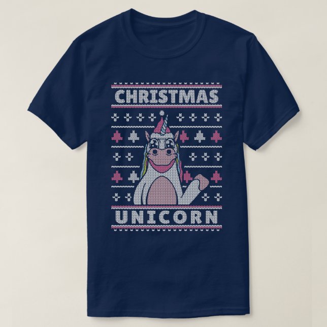 T-shirt Grosse impression rose Unicorne laide Sweaters de  (Design devant)