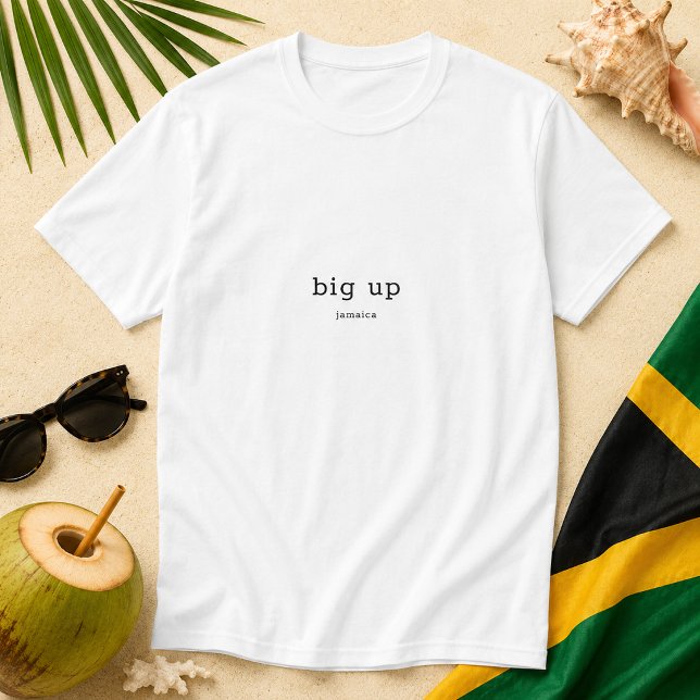 T-shirt Grosse mention, expression jamaïcaine (Pineapple Paperie_Spoken Like a True Jamaican_Zazzle T-shirt Front_big up)