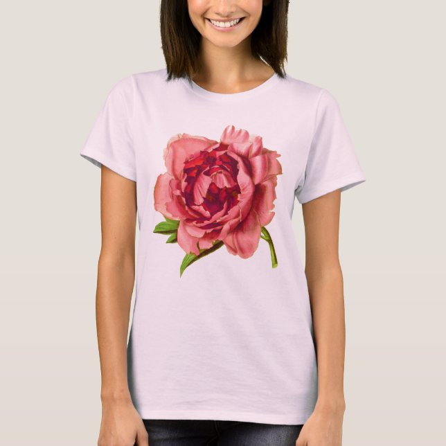 T-shirt Grosse Pierre rose de corail (Devant)