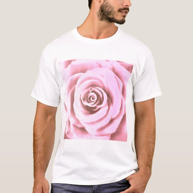 T-shirt Grosse rose pâle (Devant)