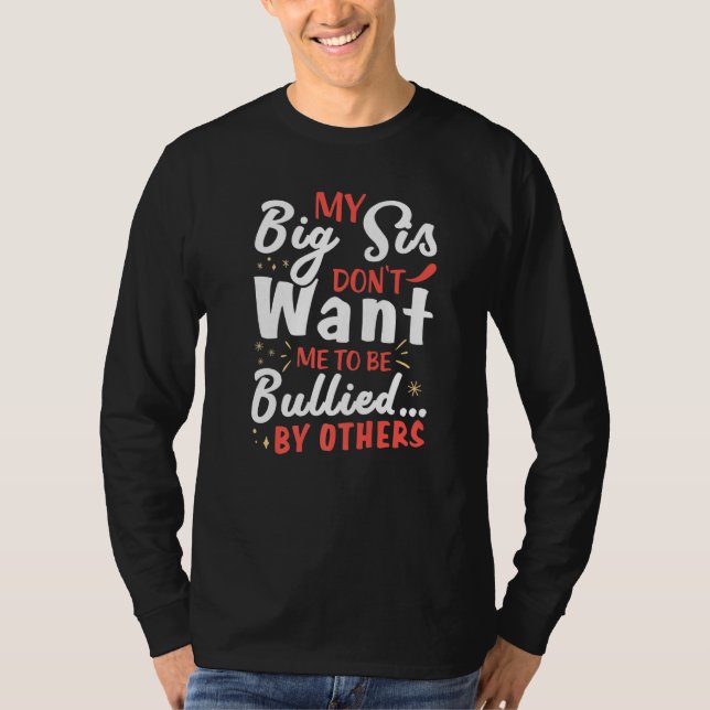 T-shirt Grosse Soeur Drôle Pour Les Frères (Devant)