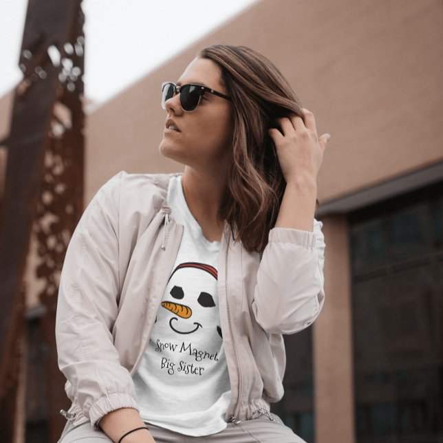 T-shirt Grosse Soeur Grosse Neige Aimante Mignonne Snowman (Créateur téléchargé)