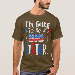T-shirt Grosse soeur mignonne 4 juillet Faire-part de gros