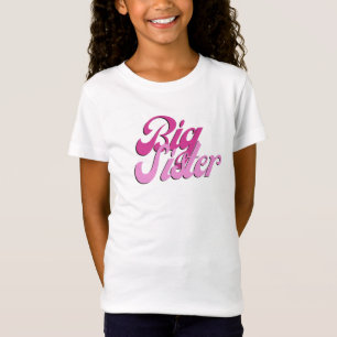 T-Shirt Grosse Soeur Sis Correspondant Petite Soeur Rétro 