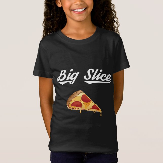 T-Shirt Grosse tranche Pizza Belly Expectant Papa Pizza Pr (Devant)