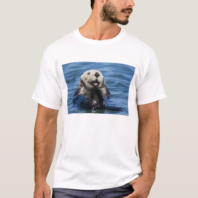 T-shirt Grosses de loutres de mer de Californie Enhydra lu (Devant)