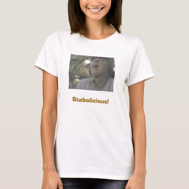 T-shirt grosses femmes avec la banane, Stabolicious ! (Devant)