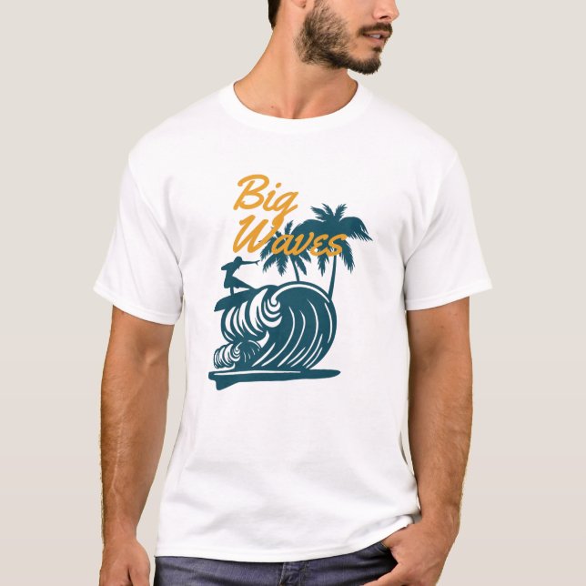 T-shirt Grosses vagues (Devant)