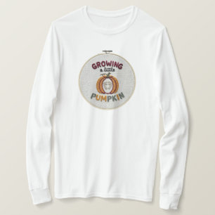 T-shirt Grossesse d'automne : un petit citrouille qui gran