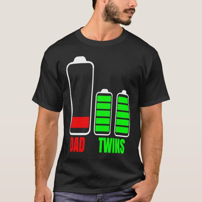 T-shirt Grossesse des frères jumeaux (Devant)