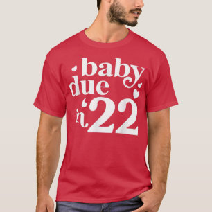 T-shirt Grossesse Faire-part bébé dû dans 22 bébé amoureux