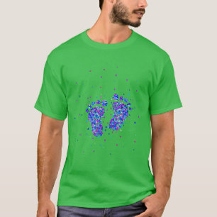 T-shirt Grossesse Faire-part bébé pieds garçon