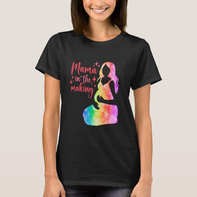 T-shirt Grossesse Maternité Maternité Maternité Attente Ma (Devant)
