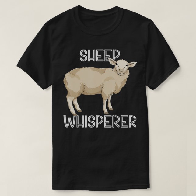 T-shirt Grossesse Mouton Whisperer Agricole Animaux Fermie (Design devant)
