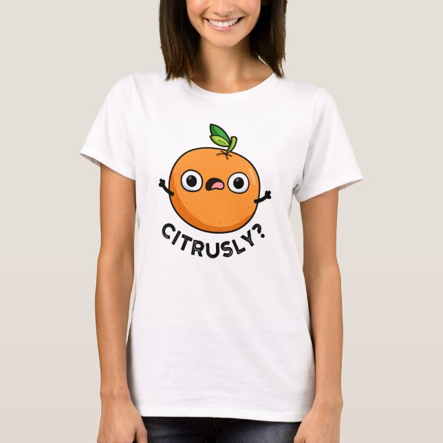 T-shirt Grossièrement Drôle De Pun Sérieusement Orange (Devant)