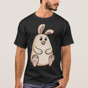 T-shirt Grote Cute Chubby Lapin Lapin Lapin