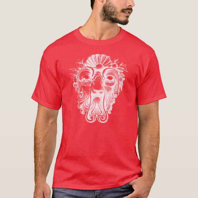 T-shirt Grotesques de la Renaissance - Coquillages (Devant)