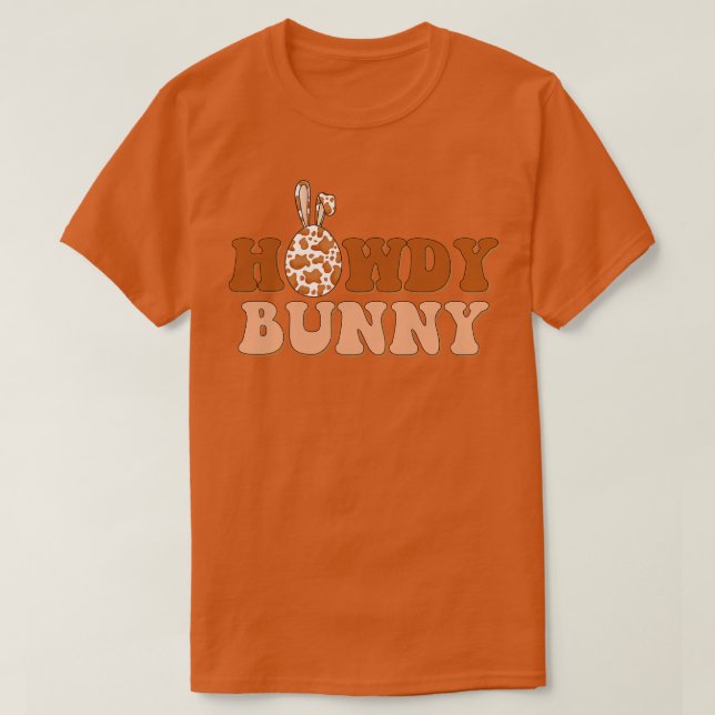 T-shirt Grotte lapin Oeuf de Pâques Vache d'impression Pay (Design devant)