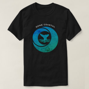 T-shirt Grottes de baleines marines côtières épuisées -
