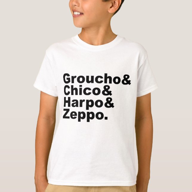 T-shirt Groucho & Chico & Harpo & Zeppo (Devant)
