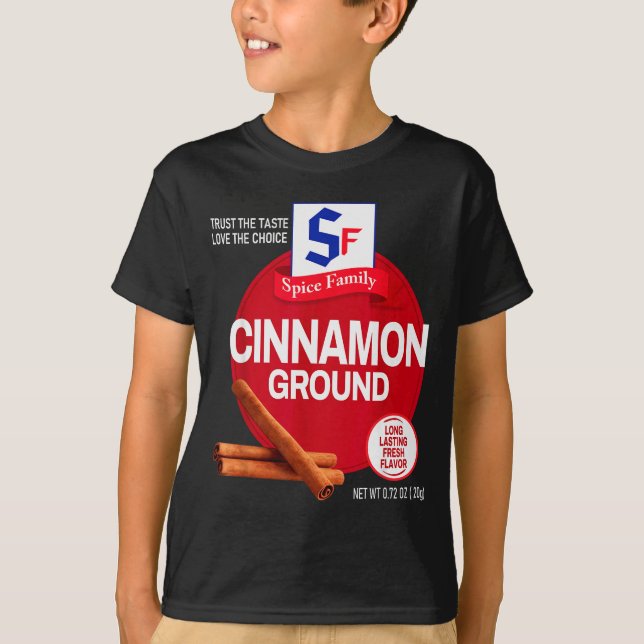 T-shirt Ground Cinnamon Halloween Sce Costume Group Matchi (Devant)
