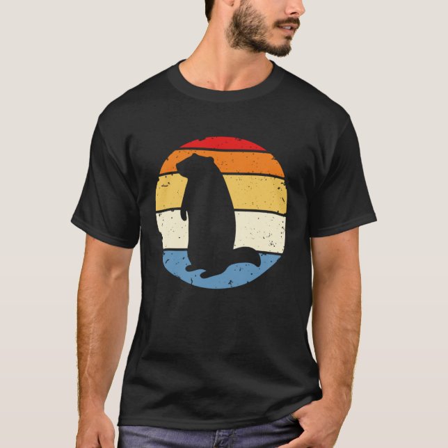 T-shirt Groundhog Retro Funny Woodchuck Groundhog Day Pull (Devant)