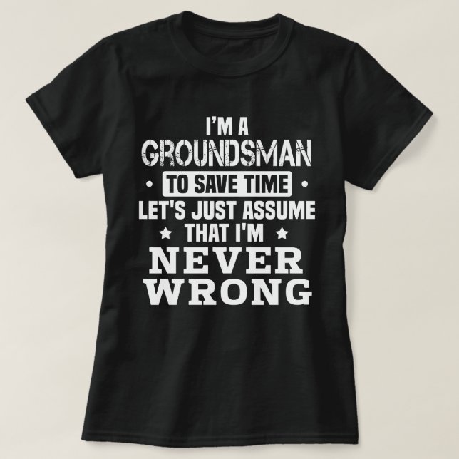 T-shirt Groundsman (Design devant)