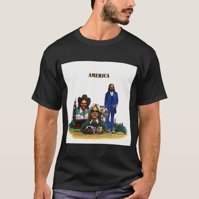 T-shirt groupe America (Devant)