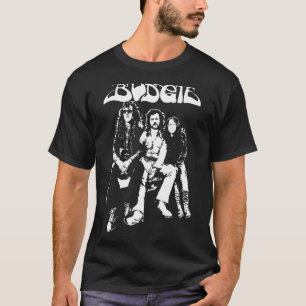 T-shirt Groupe Budgie White in Black