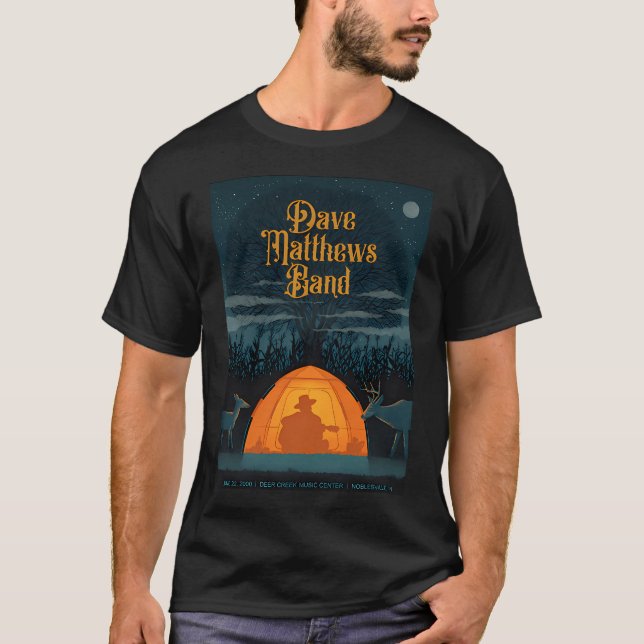 T-shirt Groupe-Camping-Seul (Devant)