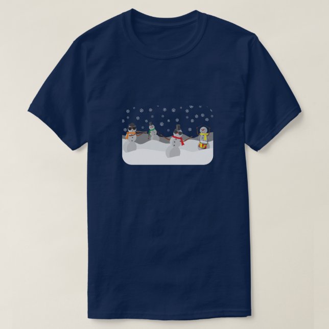 T-shirt Groupe cool Snowman (Design devant)