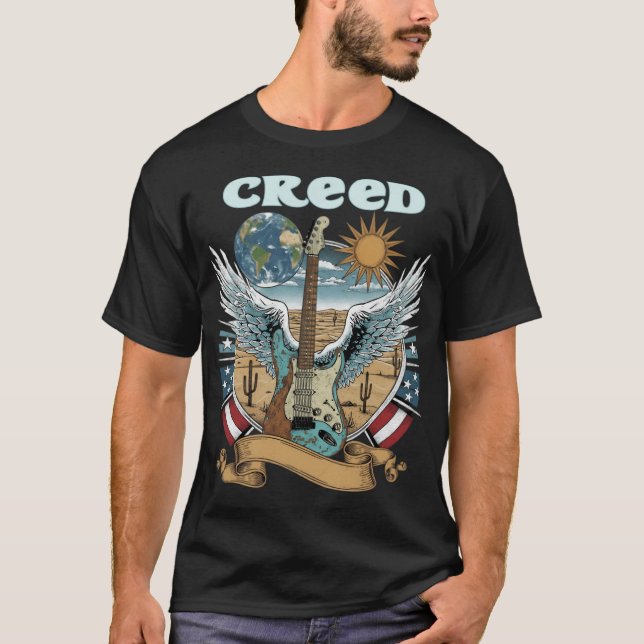 T-shirt Groupe Creed (Devant)