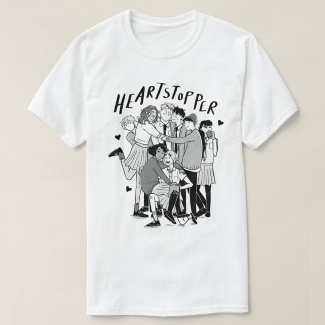 T-shirt Groupe d'amis Heartstopper (Design devant)