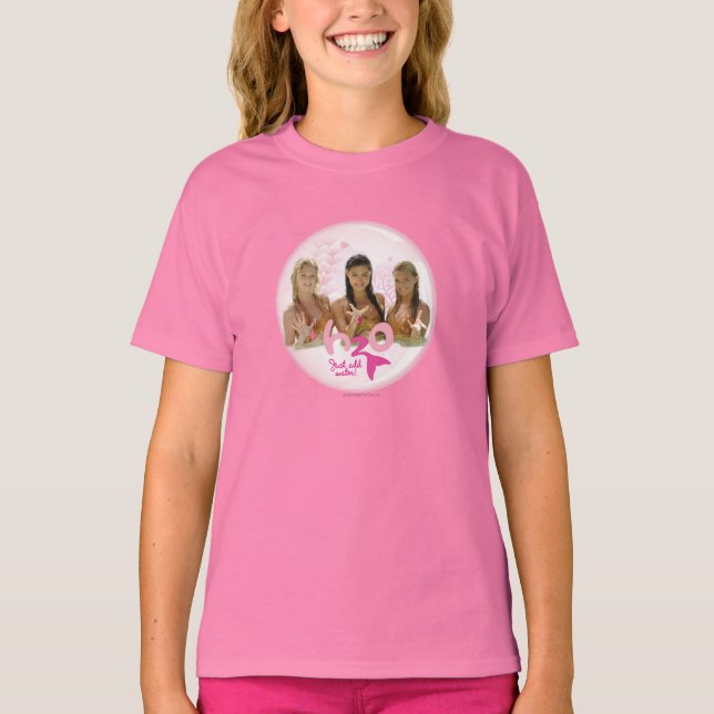 T-shirt Groupe dans la bulle rose (Devant)