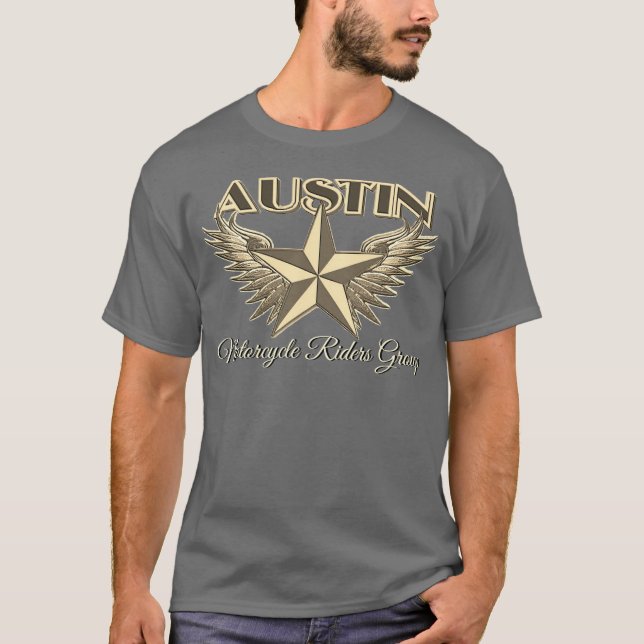 T-shirt Groupe de cavaliers de moto d'Austin (Devant)