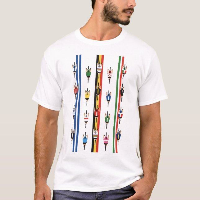 T-shirt Groupe de cyclistes (Devant)