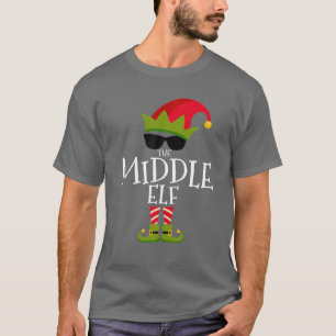 T-shirt Groupe de Famille Correspondant Costume Moyen Elfe