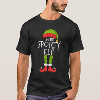 T-shirt Groupe de famille de jumelage des elfes sportifs