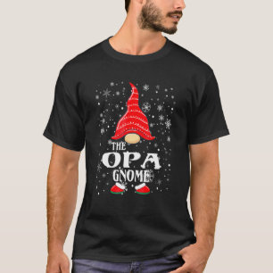 T-shirt Groupe de famille Opa Gnome Matching Christmas Paj