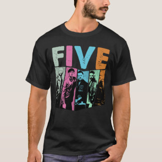 T-shirt groupe de garçons cinq